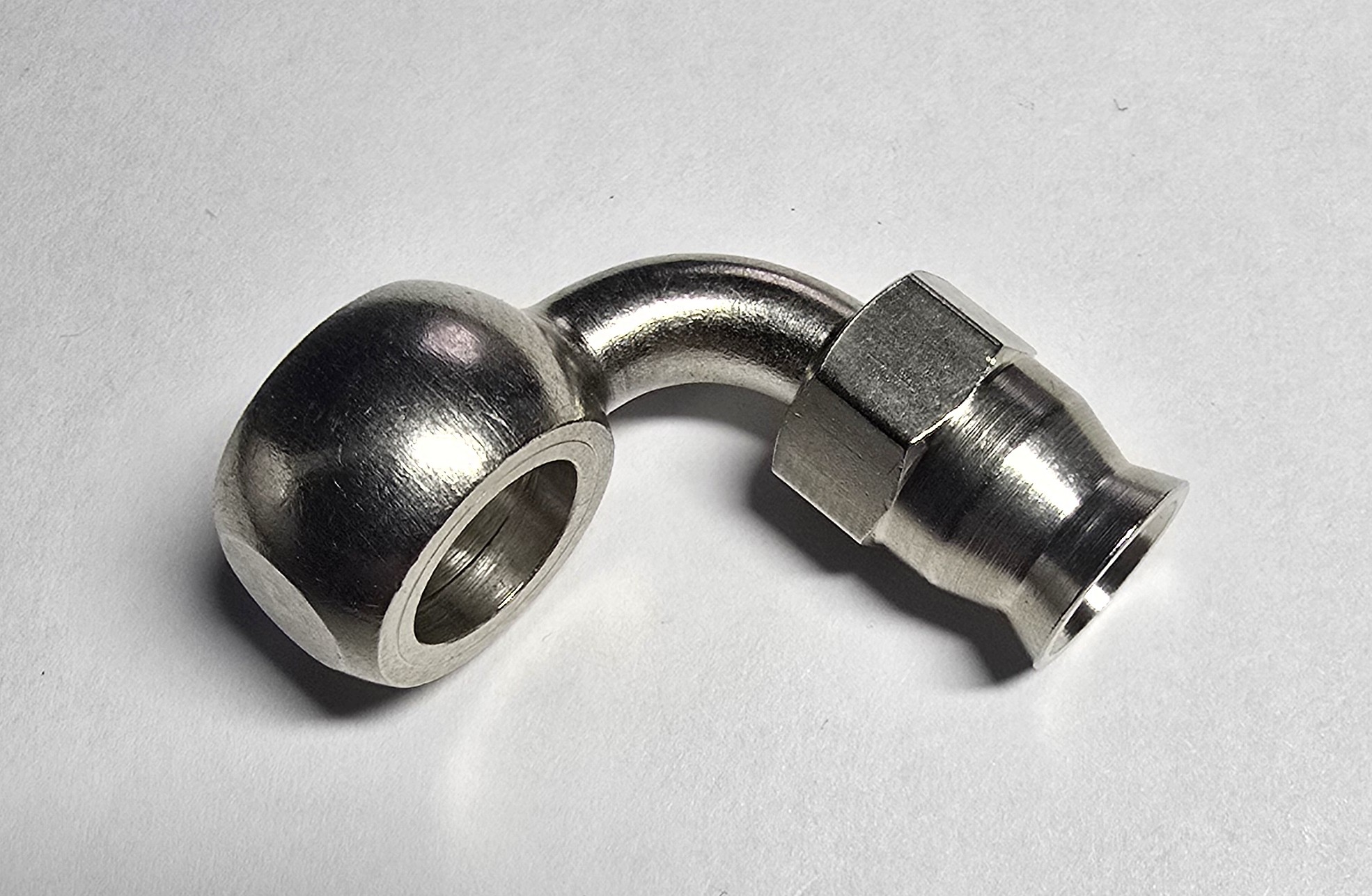 Žarnelės antgalis Diam. ø 10.1 Kamp. 90° White metal